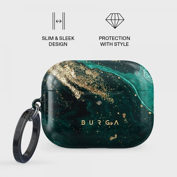 Burga AirPods Pro 3 Suojakuori Design Emerald Pool