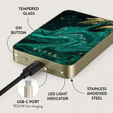 Burga Powerbank MagSafe 5000 mAh Emerald Pool Gold