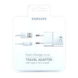 Samsung EP-TA20EWE -lataussovitin + USB Type-C -kaapeli 1,2 m, valkoinen