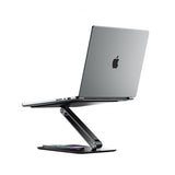 ALOGIC Elite Power Laptop Stand with Wireless Charger, musta
