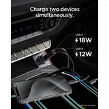 Spigen Essential Autolaturi 30W 2xUSB-A Musta