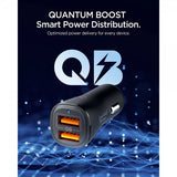 Spigen Essential Autolaturi 30W 2xUSB-A Musta