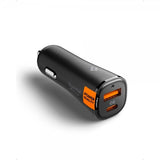 Spigen Essential Autolaturi 48W 1xUSB-C 1xUSB-A Musta
