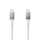 Spigen Essential Fabric USB-C/USB-C 100W 1.5m Valkoinen