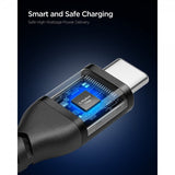 Spigen Essential -kaapeli kangas USB-C/USB-C 100W 1m musta
