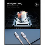 Spigen Essential Kabel Fabric USB-C/USB-C 100W 1m Valkoinen