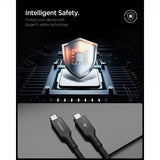 Spigen Essential Cable Fabric USB-C/USB-C 240W 1.5m Musta