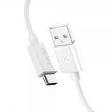 Spigen Essential USB-A–USB-C 60W 2m johto, valkoinen