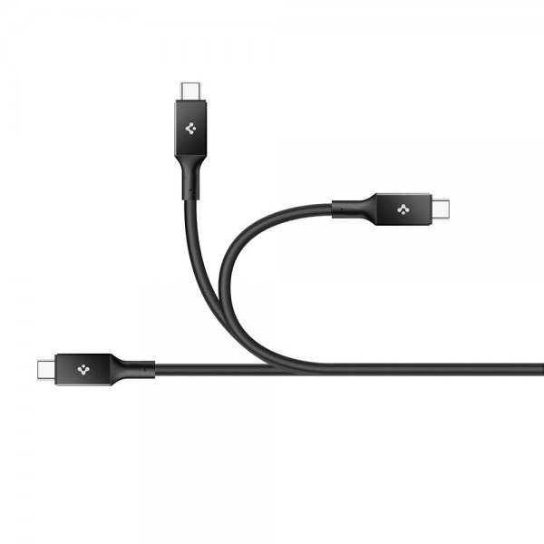 Spigen Essential USB-C–USB-C 100W 1m -kaapeli, musta