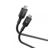 Spigen Essential USB-C–USB-C 100W 1m -kaapeli, musta
