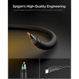 Spigen Essential -kaapeli USB-C–USB-C 60 W 1 m musta