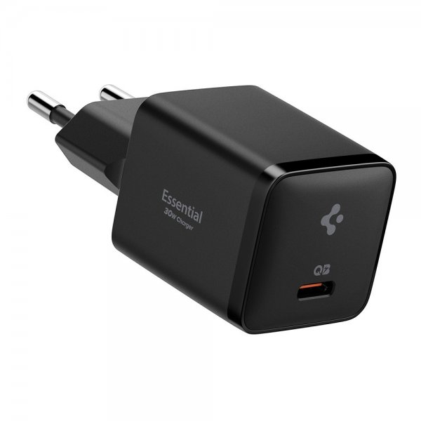 Spigen Essential -laturi 30W USB-C Musta