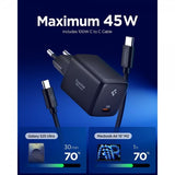 Spigen Essential -laturi 45W USB-C Musta