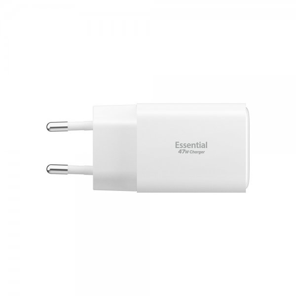 Spigen Essential-laturi 47W 2xUSB-C 1xUSB-A Valkoinen