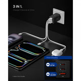 Spigen Essential -laturi 67W 2xUSB-C 1xUSB-A musta