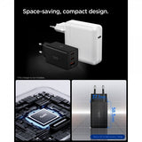 Spigen Essential -laturi 67W 2xUSB-C 1xUSB-A musta