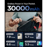 Spigen Essential Powerbank 30 000 mAh 30W Musta