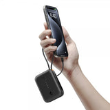 Spigen Essential Powerbank sisäänrakennetulla kaapelilla 10 000 mAh 30W Musta