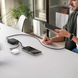 Spigen Essential Powerbank sisäänrakennetulla kaapelilla 10 000 mAh 30W Musta
