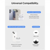 Spigen Essential Power Bank jalustalla 5000 mAh 22.5W Musta