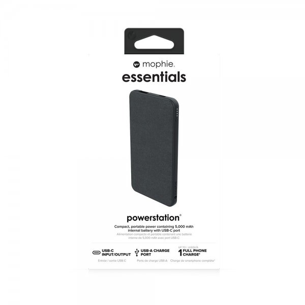 Mophie Essentials Powerbank Powerstation 5000 mAh Musta