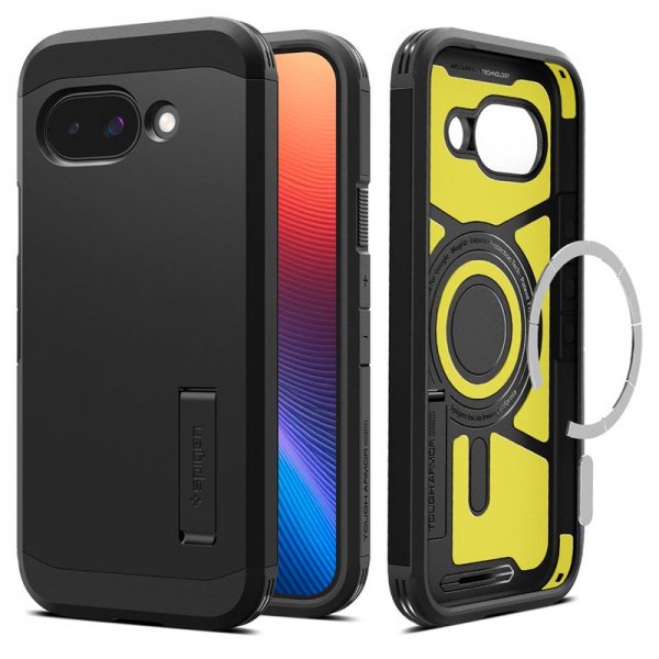 Spigen Google Pixel 9a Suojakuori Tough Armor MagFit Musta