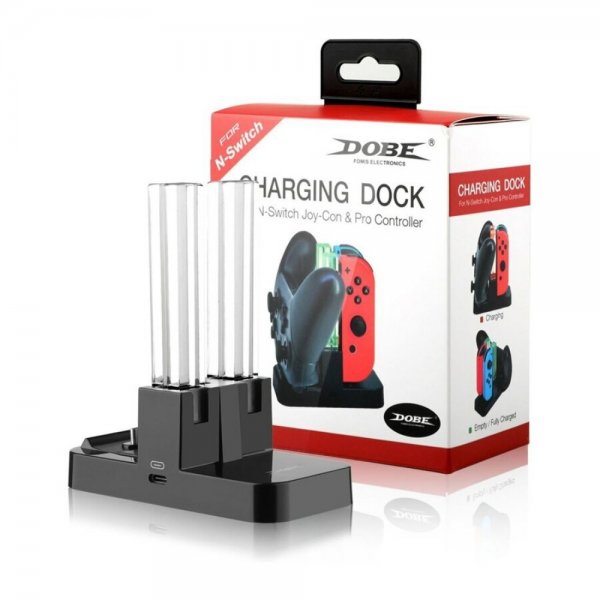 Dobe LED-latausasema Nintendo Switch Joy-Coneille