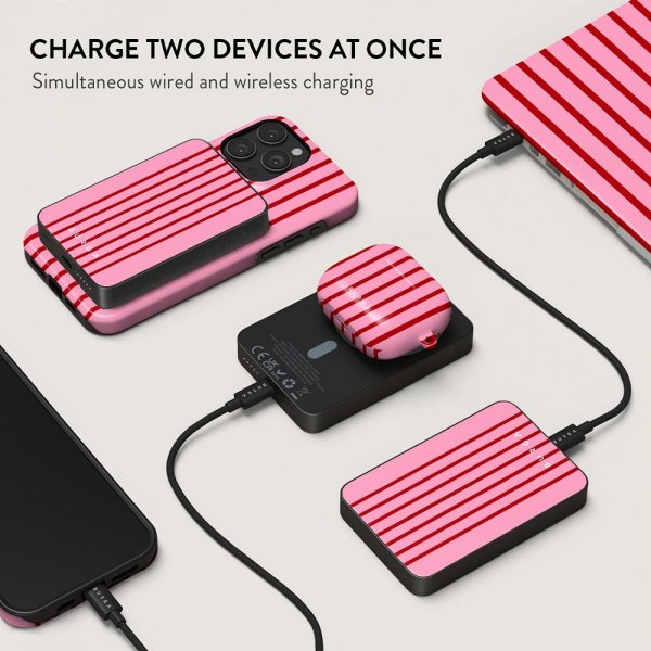 Burga Powerbank MagSafe 5000 mAh Favorite Bikini Metallinharmaa