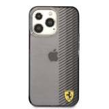 Ferrari iPhone 13 Pro Max -kuori, gradienttipainettu logo, musta