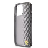 Ferrari iPhone 13 Pro Max -kuori, gradienttipainettu logo, musta