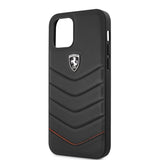 BMW iPhone 12 Pro Max Kuori Off Track Quilted Musta