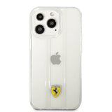 Ferrari iPhone 13 Pro -suojakuori 3D-raidat läpinäkyvä