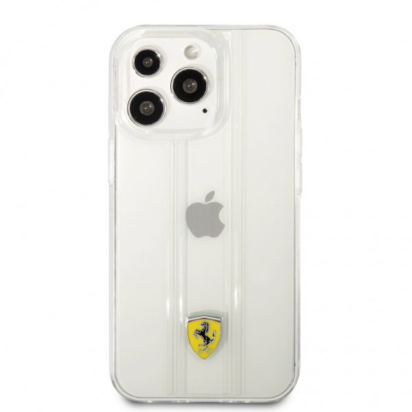 Ferrari iPhone 13 Pro Max Suojakuori 3D Stripes Läpinäkyvä