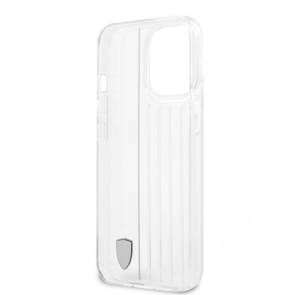 Ferrari iPhone 13 Pro Max -kuori 3D Lines Musta Läpinäkyvä