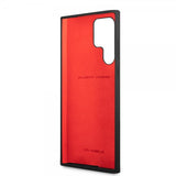 Ferrari Samsung Galaxy S22 Ultra Suojakuori Metallilogolla Musta