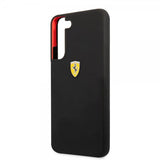 Ferrari Samsung Galaxy S22 Kuori Metallilogolla Musta