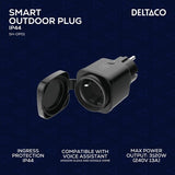 Deltaco Smart Home Ulkokäyttöön tarkoitettu kytkin, WiFi IP44