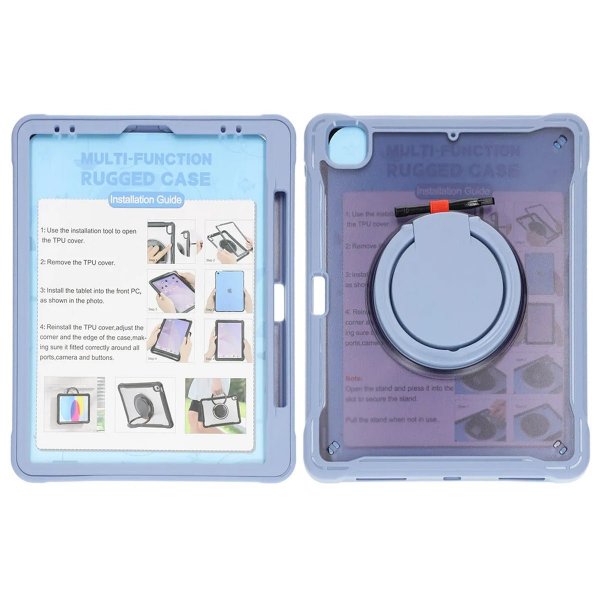 iPad Pro 12.9 (sukupolvet 3/4/5/6) Suojakotelo jalustalla Harmaa