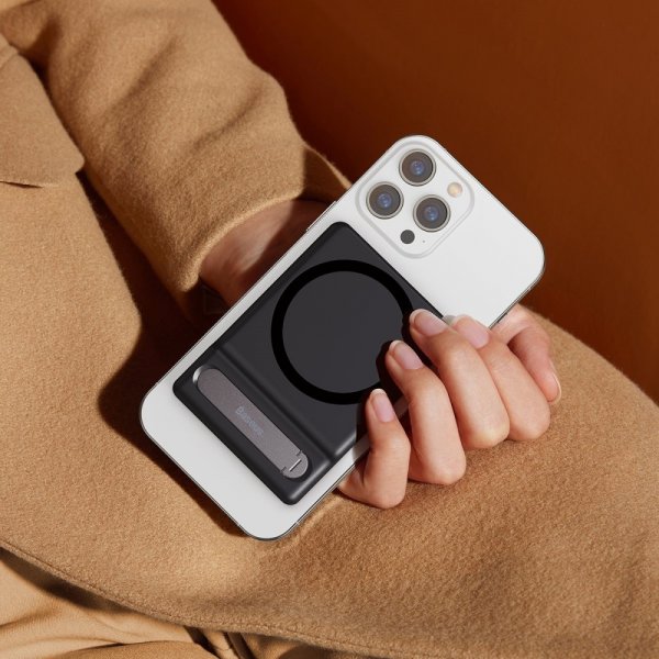 Baseus kokoontaitettava magneettinen MagSafe-jalusta, musta