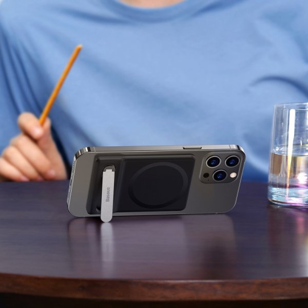 Baseus kokoontaitettava magneettinen MagSafe-jalusta, musta