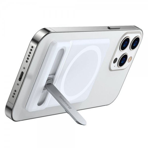 Baseus Taitettava magneettikiinnike MagSafe Valkoinen