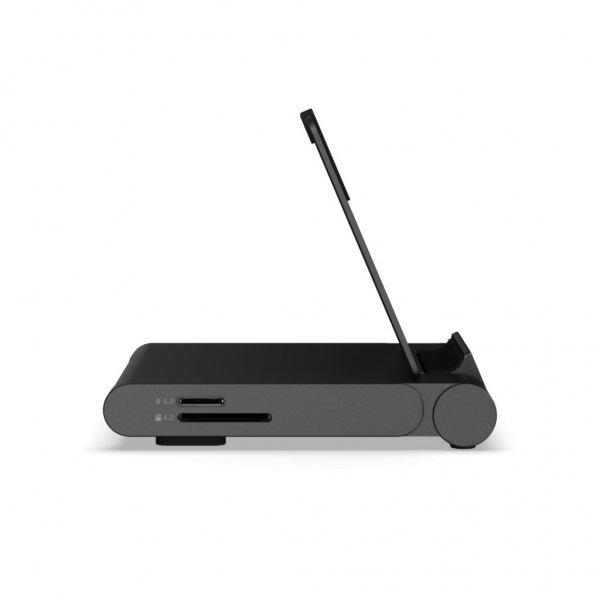 Satechi OnTheGo kokoontaitettava jalusta ja USB-keskitin Space Black