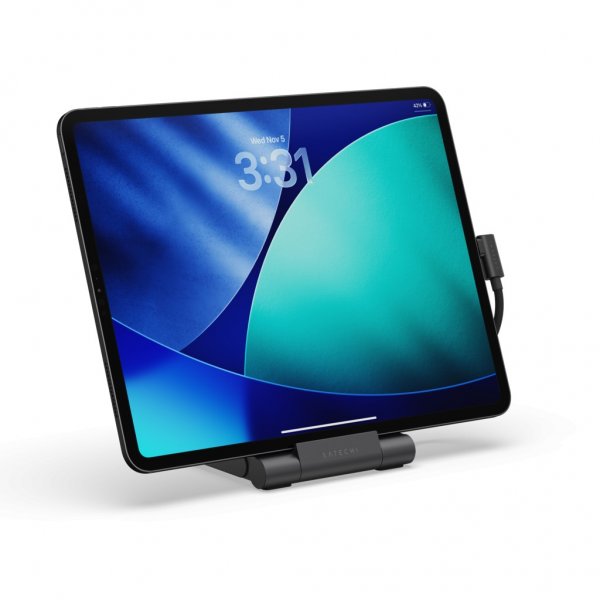 Satechi OnTheGo kokoontaitettava jalusta ja USB-keskitin Space Black