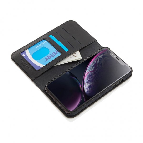 Pipetto iPhone Xr Kotelo Magnetic Folio Musta