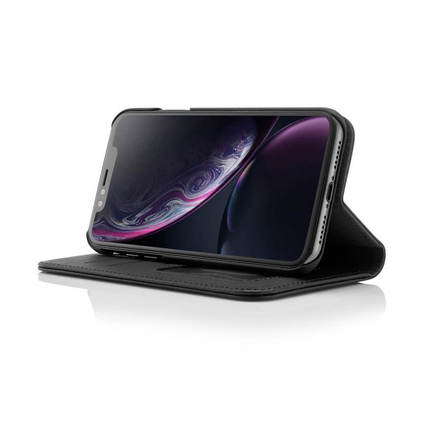 Pipetto iPhone Xr Kotelo Magnetic Folio Musta