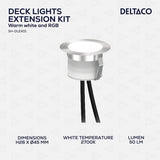 Deltaco Smart Home Jatkosarja SH-DLK01 Parvekkeen valaistukseen 5-pakkaus