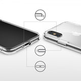 Ringke iPhone X/Xs Fusion Clear -suojakuori