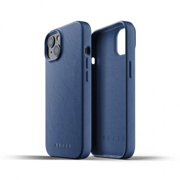 Mujjo iPhone 13 -kuori, kokonahkainen suojakotelo, Tan