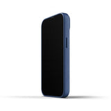 Mujjo iPhone 13 -kuori, täysnahkakotelo Monaco Blue