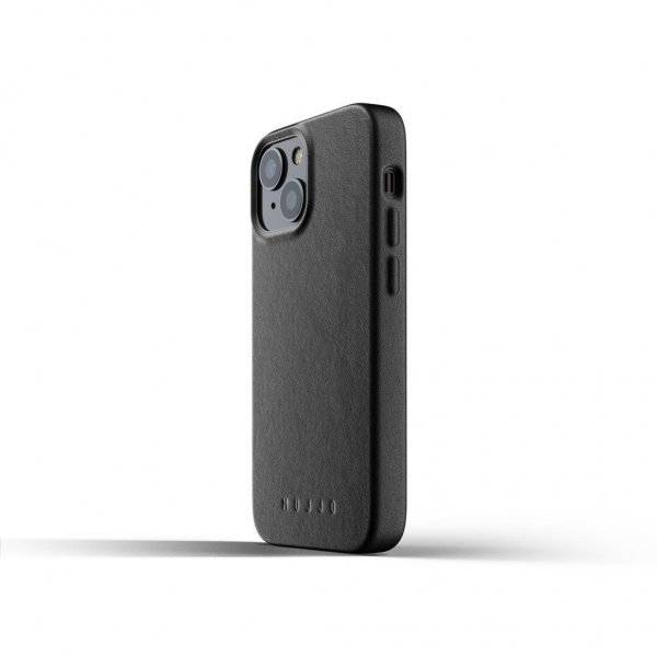 Mujjo iPhone 13 Mini -suojakuori, täysnahkainen Monaco Blue